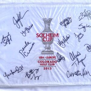 Solheim Cup 2013 Signed Flag